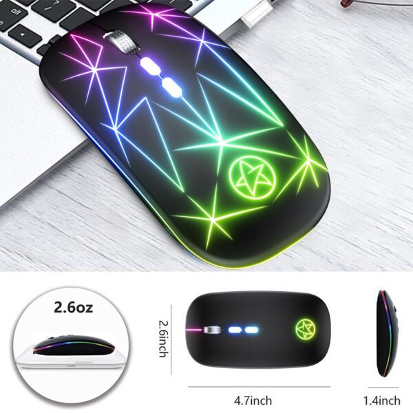 A20 Rechargeable Colorful Gaming Wireless Mouse