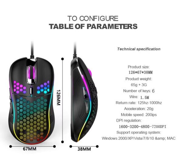 D110 Wired Gaming Mouse