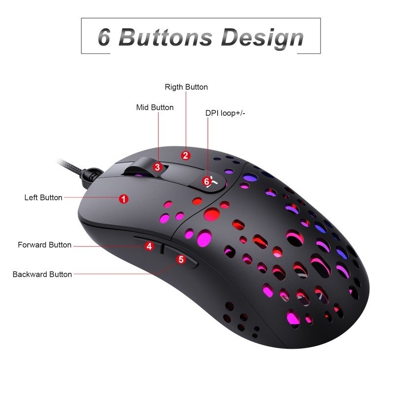 wired gaming mouse factory