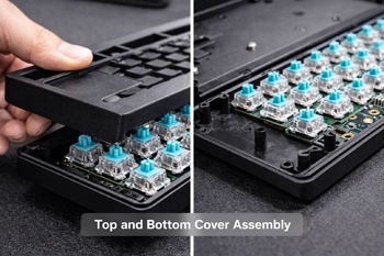 Top-case and bottom-case assembly